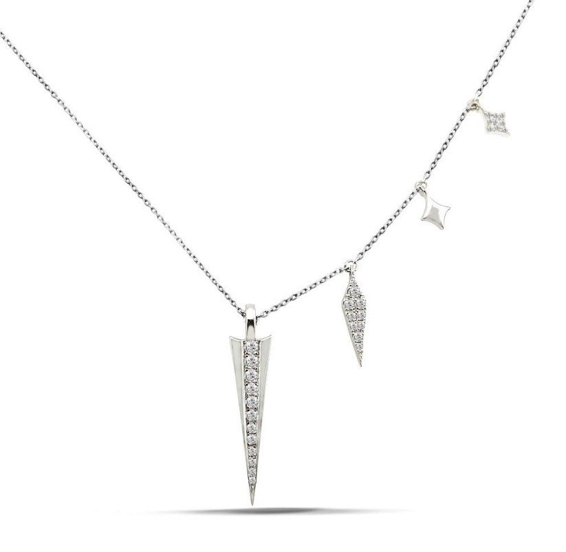 Висулка-колие с диамантени елементи 0.30 карата